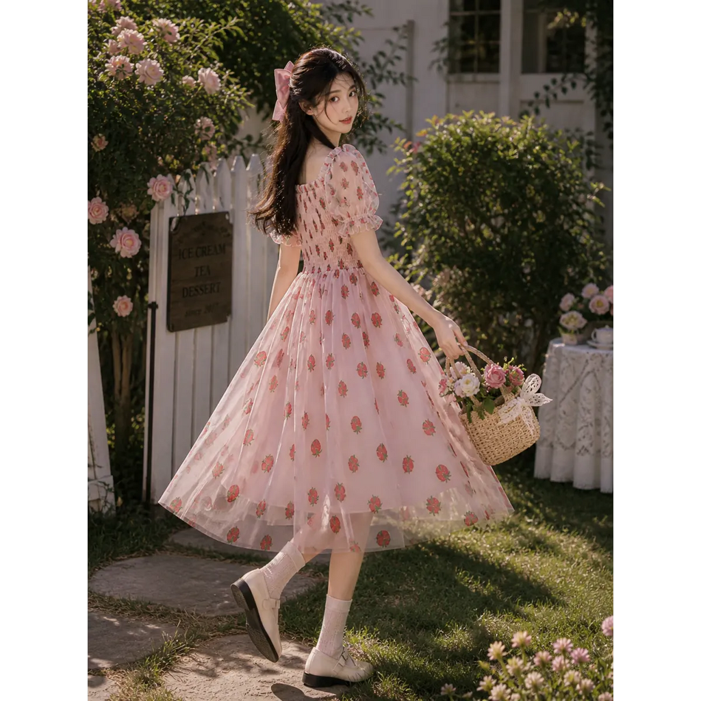 Kawaii Strawberry Dress