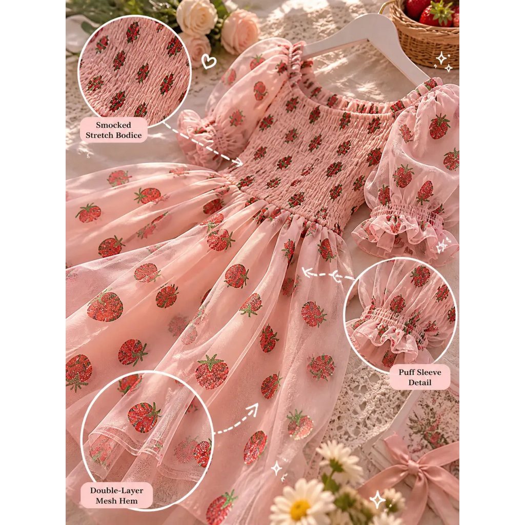 Kawaii Strawberry Dress