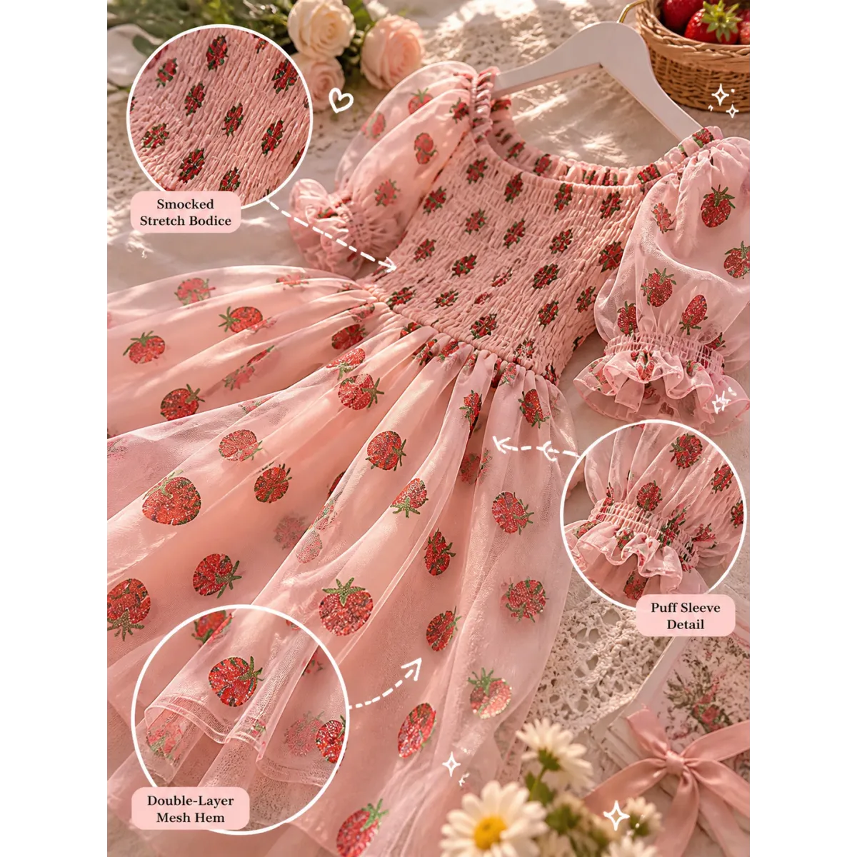 Kawaii Strawberry Dress