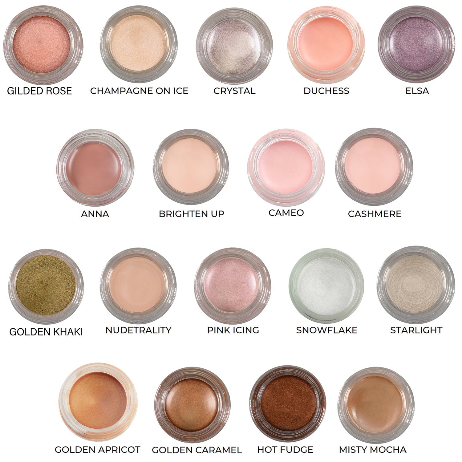 Crystal Any Wear Creme - A Waterproof Multi-tasking creme to powder product for eyes, cheeks & lips. Can be worn anywhere