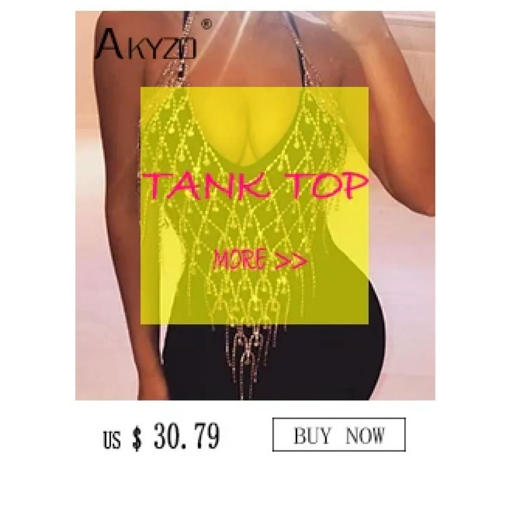 Shiny Harajuku Rhinestone Halter Top