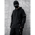 Layered Techwear Hoodie – Harajuku Streetwear