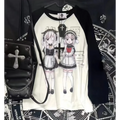 Yami Kawaii Long Sleeve Tee – Anime Maid Print