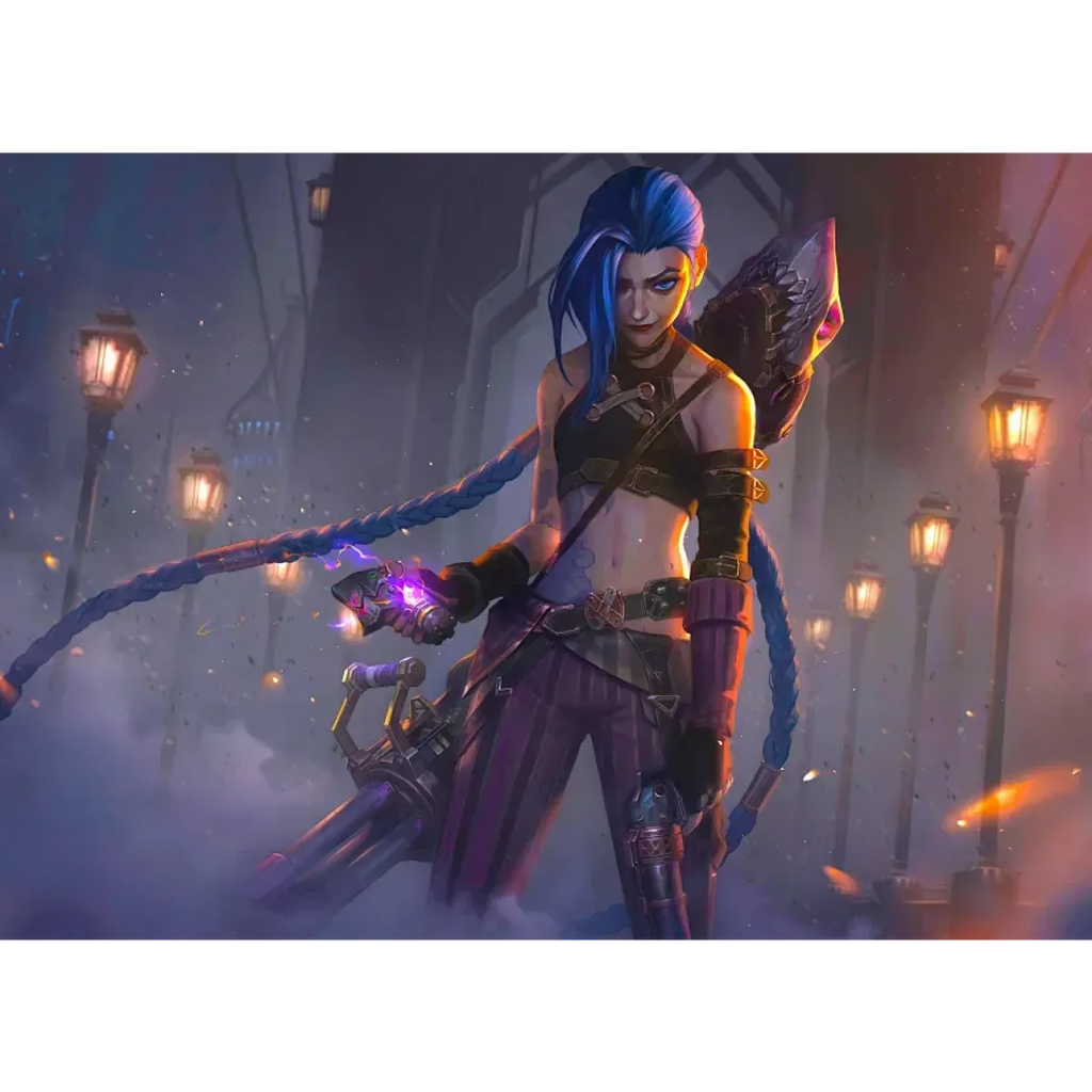 Arcane Jinx Cosplay Costume – LOL Season 2 Loli Outfit with Wig & Accessories