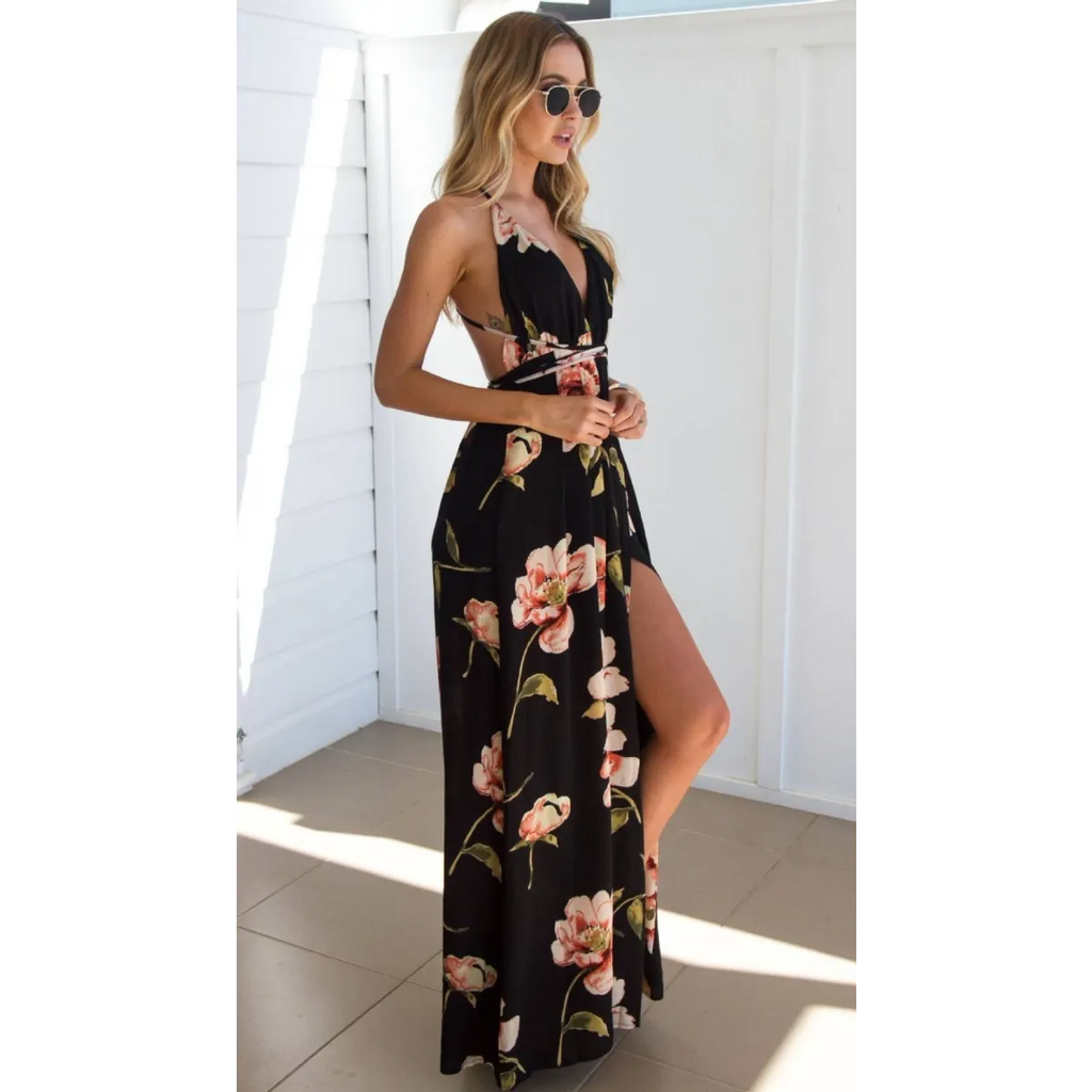 Backless Long Summer Dress