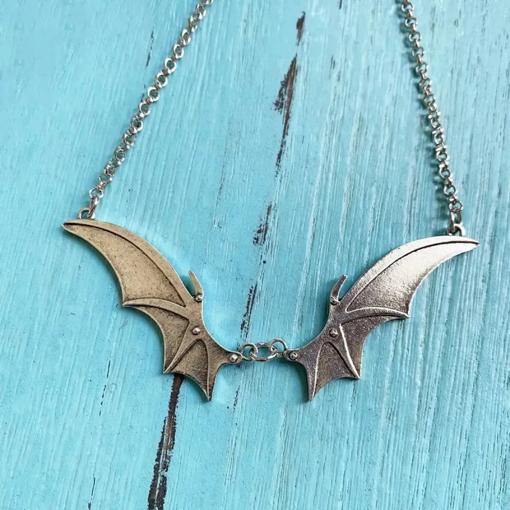Gothic Vampire Bat Wing Choker Necklace