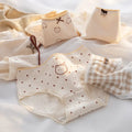 Cute Cartoon Bear Cotton Panties - Mid Waist Sexy Lingerie Set