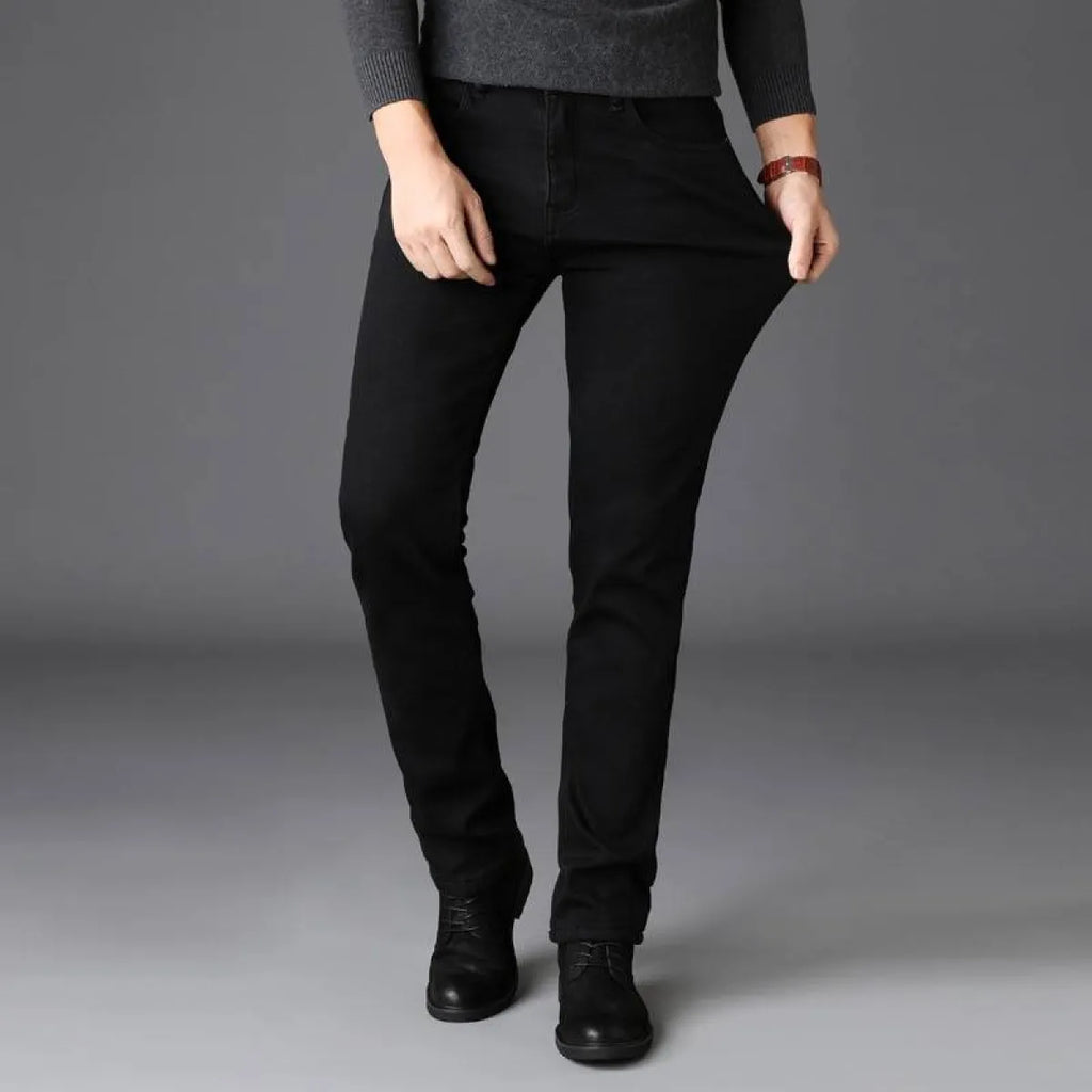 Men's Black Straight Pants