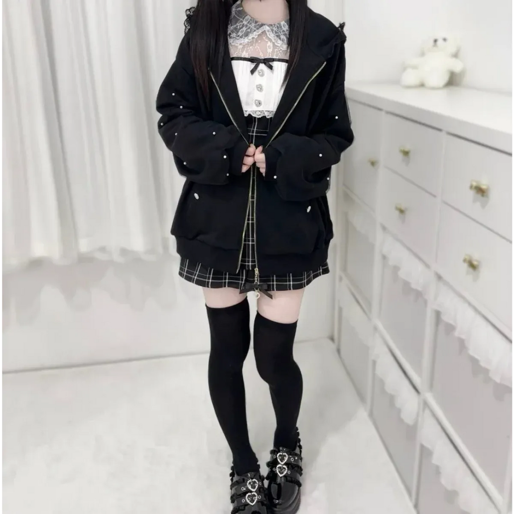 Kawaii Harajuku Bunny Ear Hoodie