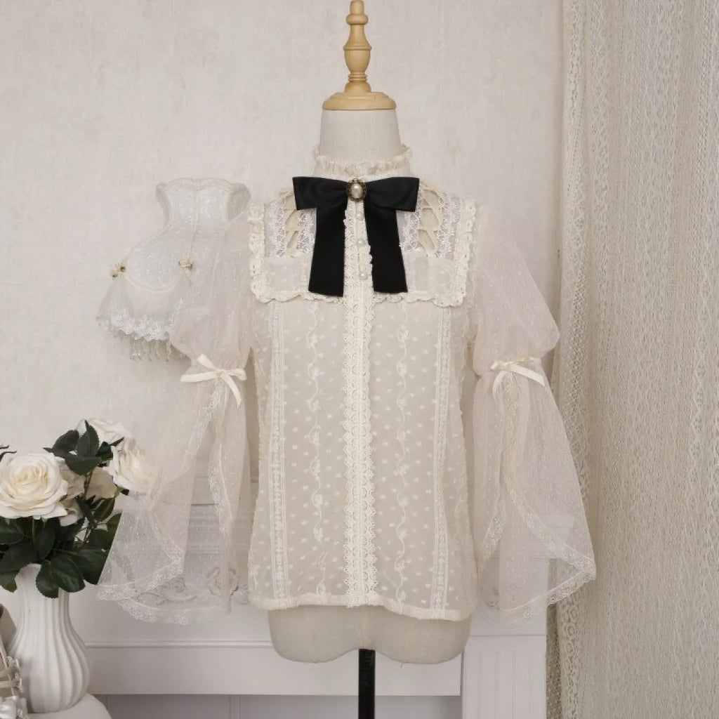Vintage Butterfly Lace Dress Set