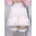 Cascading Ruffle Kawaii Skirt With Bow