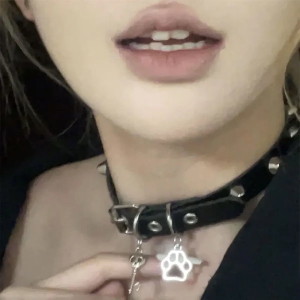 Grunge Cat Claw Choker Necklace