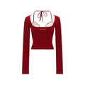 Coquette Balletcore Crop Top – 2000s Aesthetic Two-Piece Tee