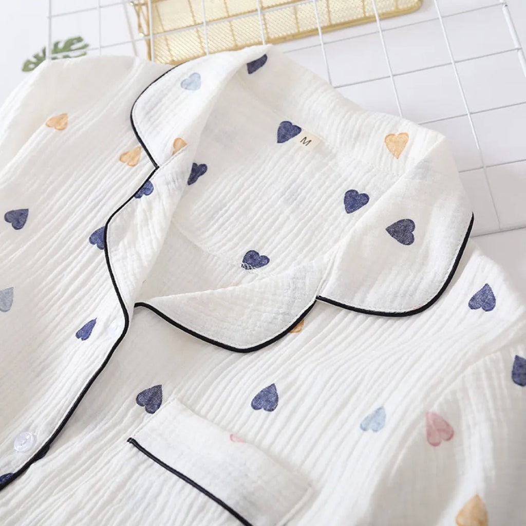 Cute Short Sleeve Home Pajamas