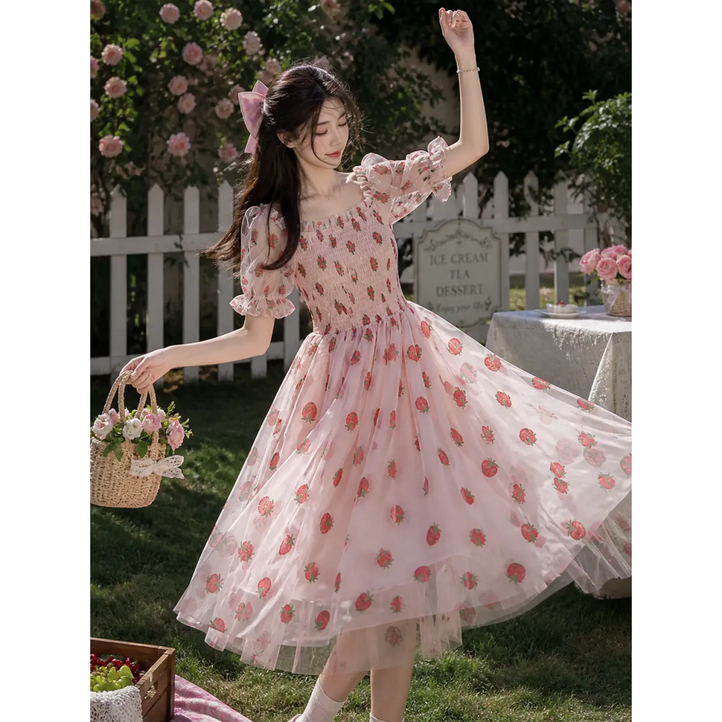 Kawaii Strawberry Dress
