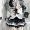 Harajuku Gothic Lolita Lace Skirt – Y2K Punk Fairy Grunge Kawaii