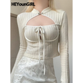 Elegant Button Crop Top