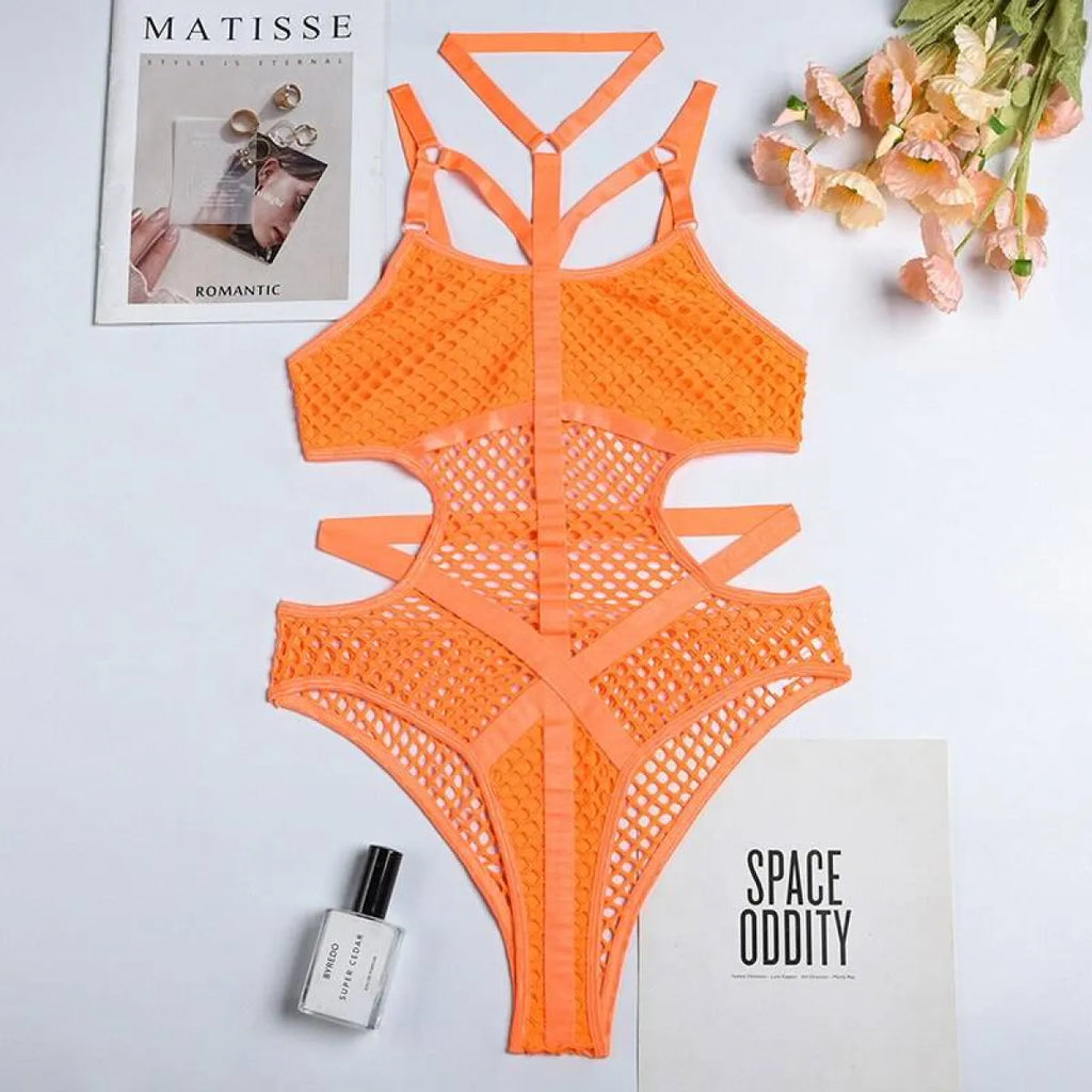 Gothic Fishnet Bodysuits