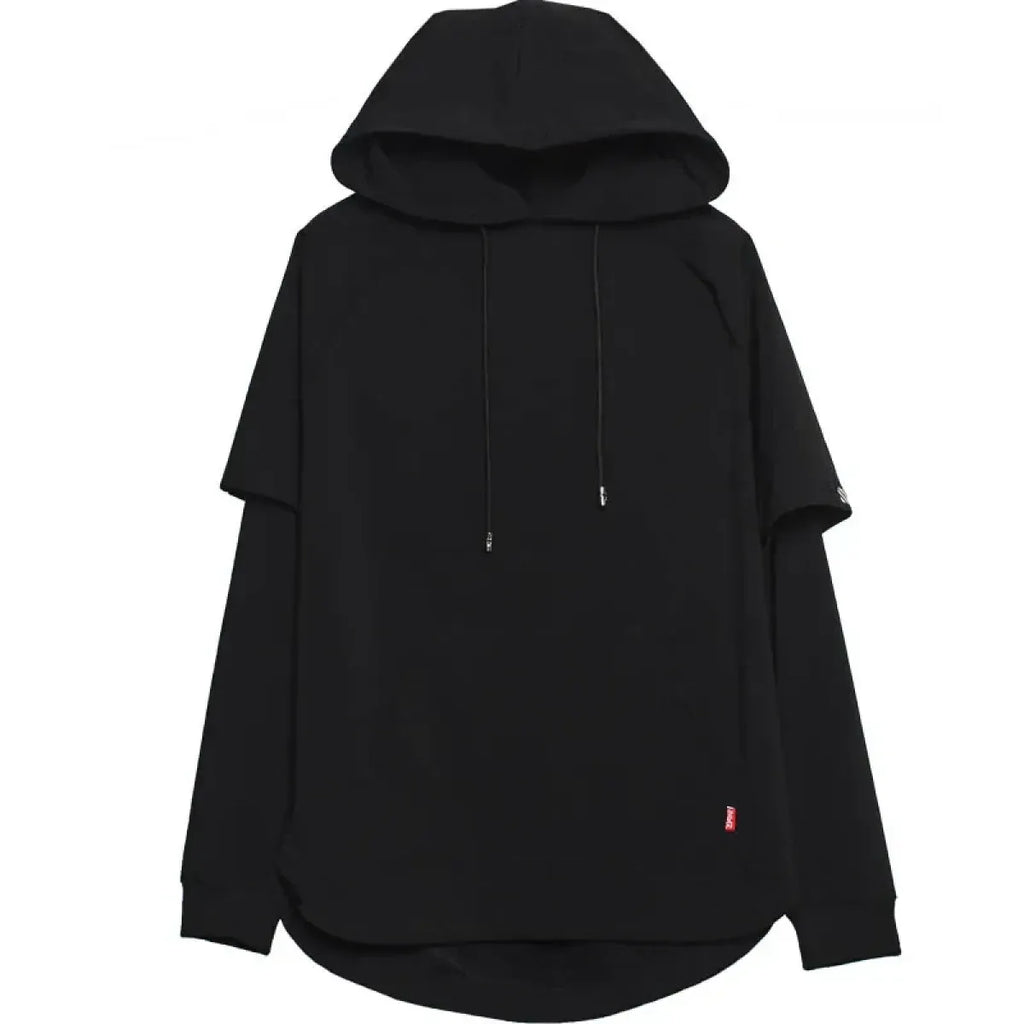 Layered Techwear Hoodie – Harajuku Streetwear