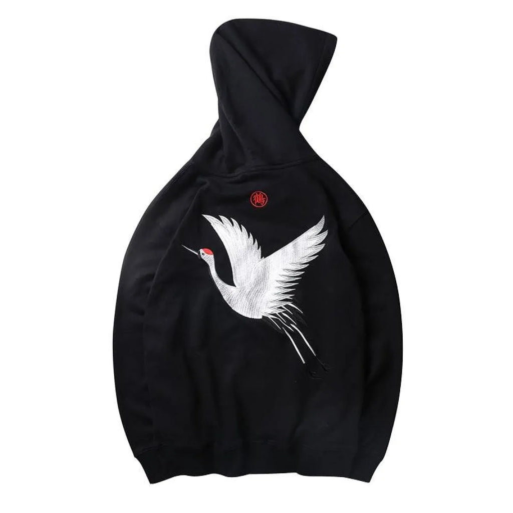 Harajuku Style Embroidered Hoodie
