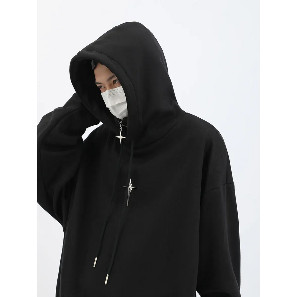 Harajuku High Neck Hoodie