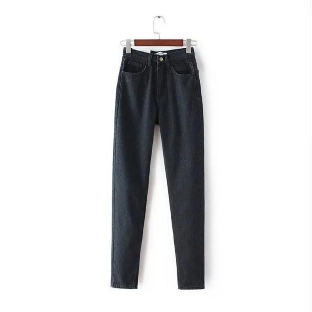 Classic Women High Waist Denim Jeans