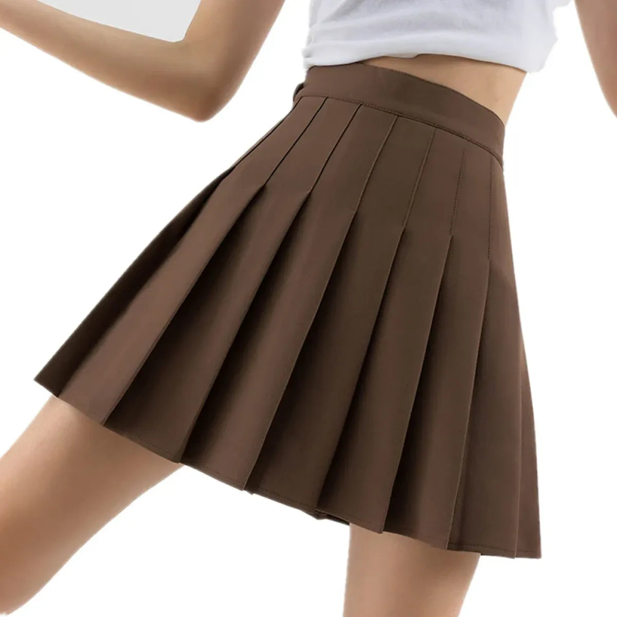 Plaid Preppy Skirt – Harajuku Pleated Mini High Waist Skirt
