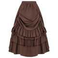 High Waist Victorian Ruffled Skirt – Gothic Steampunk
