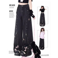 Gothic Harajuku Baggy Jeans – High Waist Y2K Denim Pants