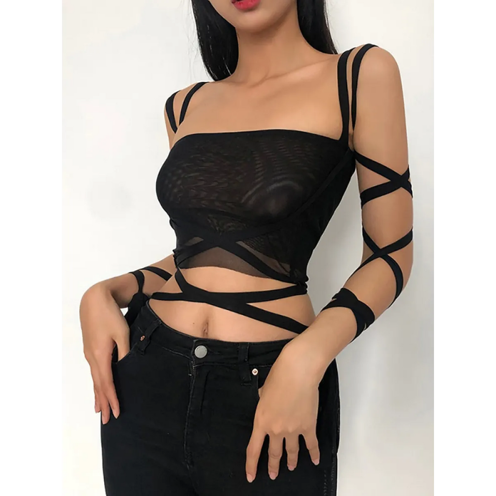 Dark Ice Punk Lace Camis