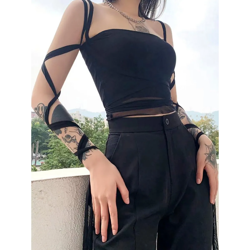Dark Ice Punk Lace Camis