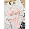 Pearl Halter Knit Bikini Set – Kawaii Beach Swimwear