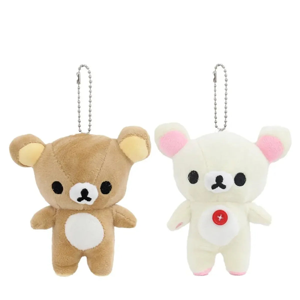 Kawaii Rilakkuma Plush Bear Keychain – Cute Backpack Pendant Toy