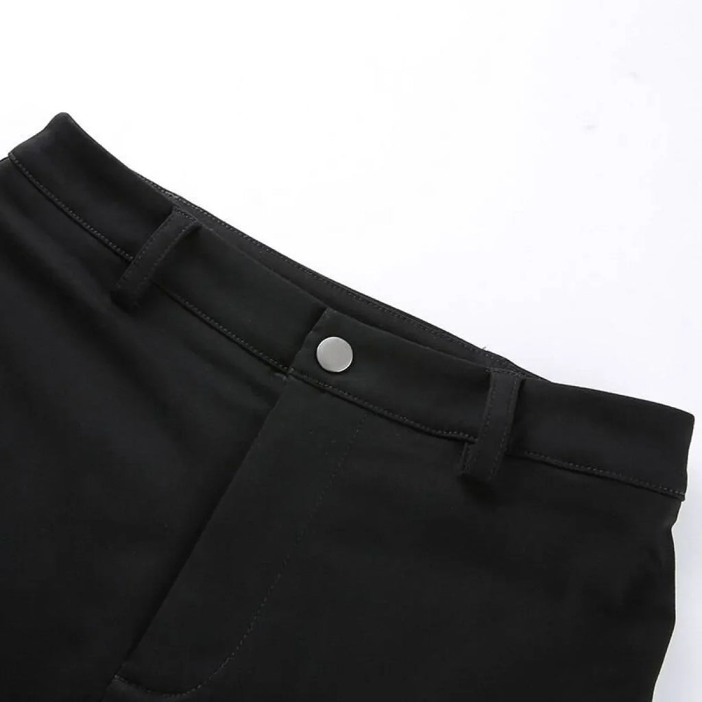 Hollow Out Punk Shorts