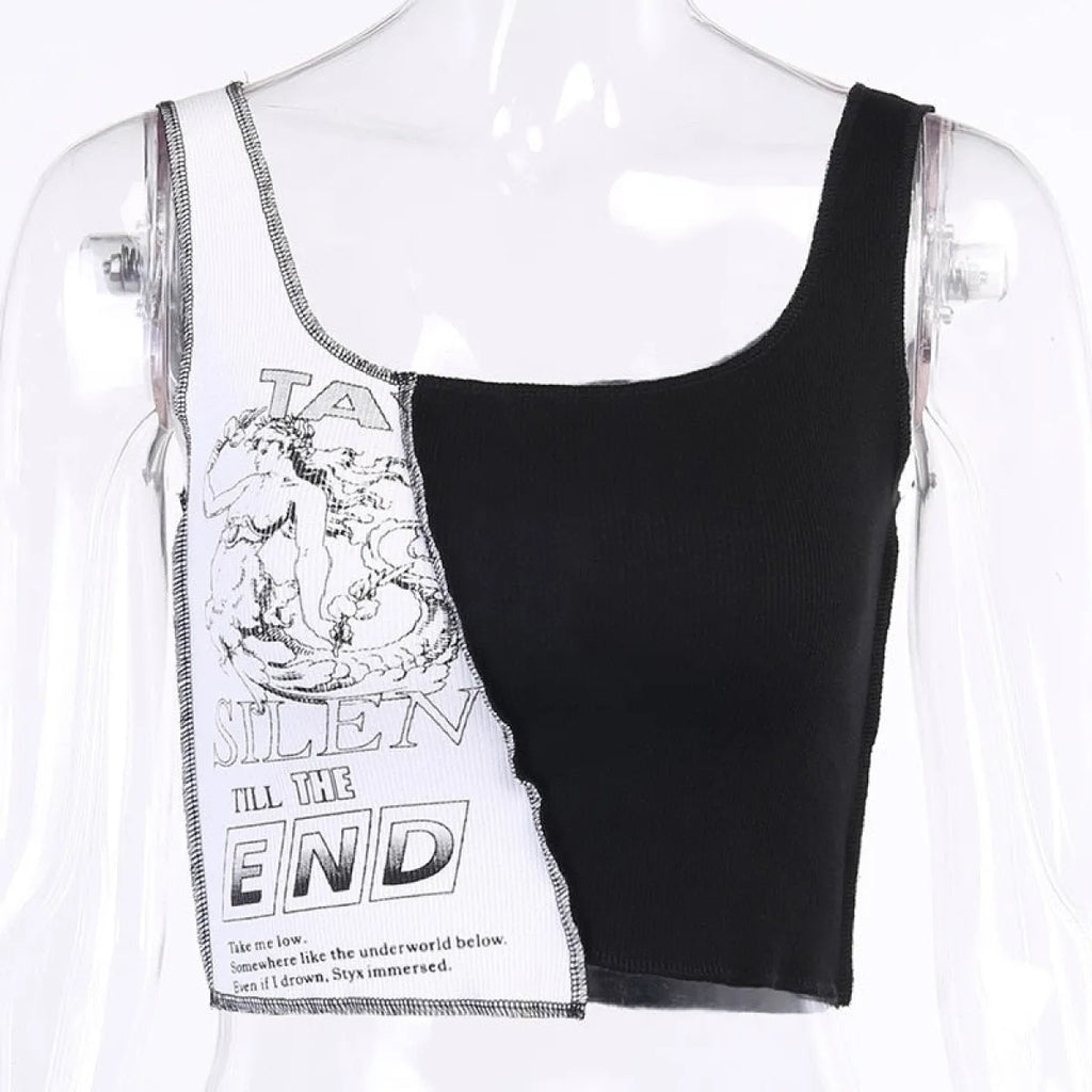 Silent Till The End Crop Top