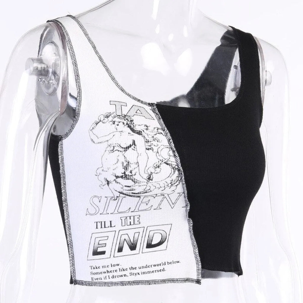 Silent Till The End Crop Top