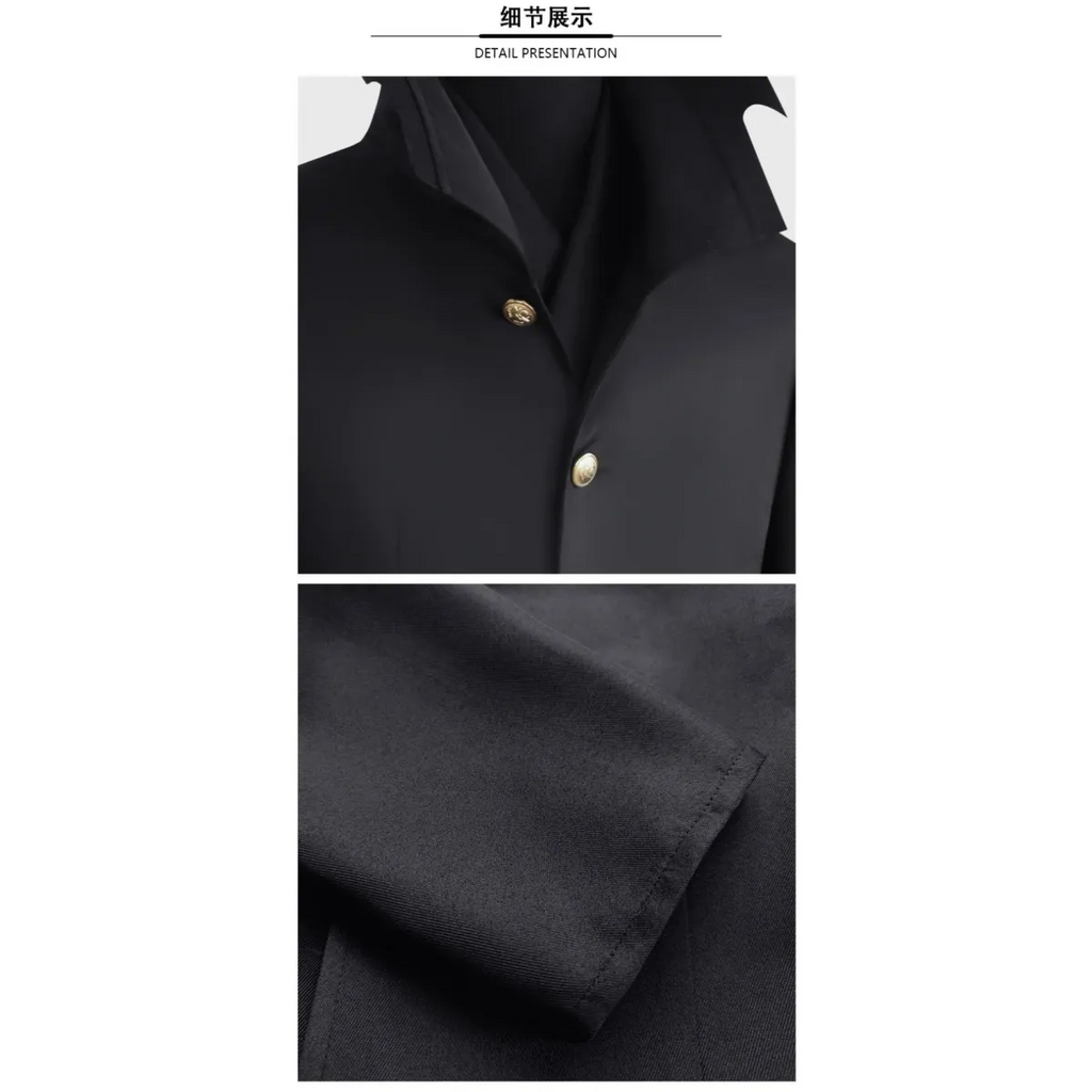 Dandadan Ken Takakura Okarun Cosplay – Black Uniform with Wig & Glasses