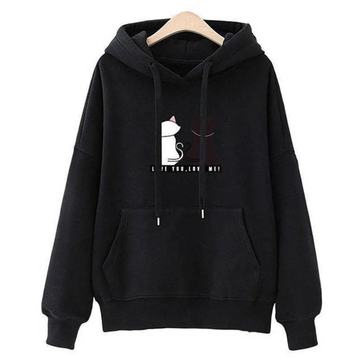 Love You. Love Me! Cat Hoodie