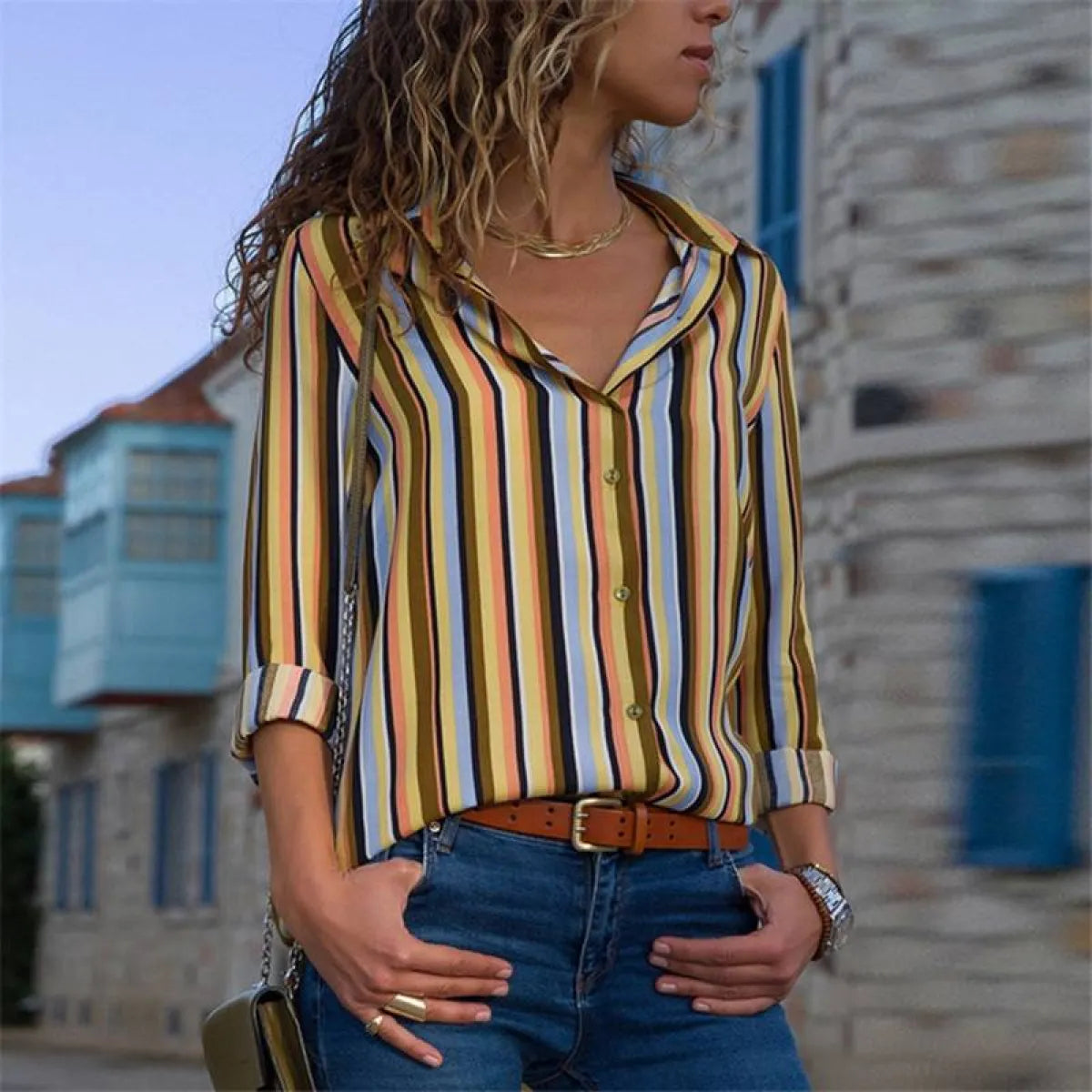 Korean Office Chiffon Blouse