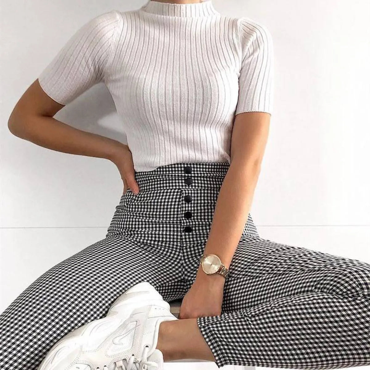 Korean Plaid Pants