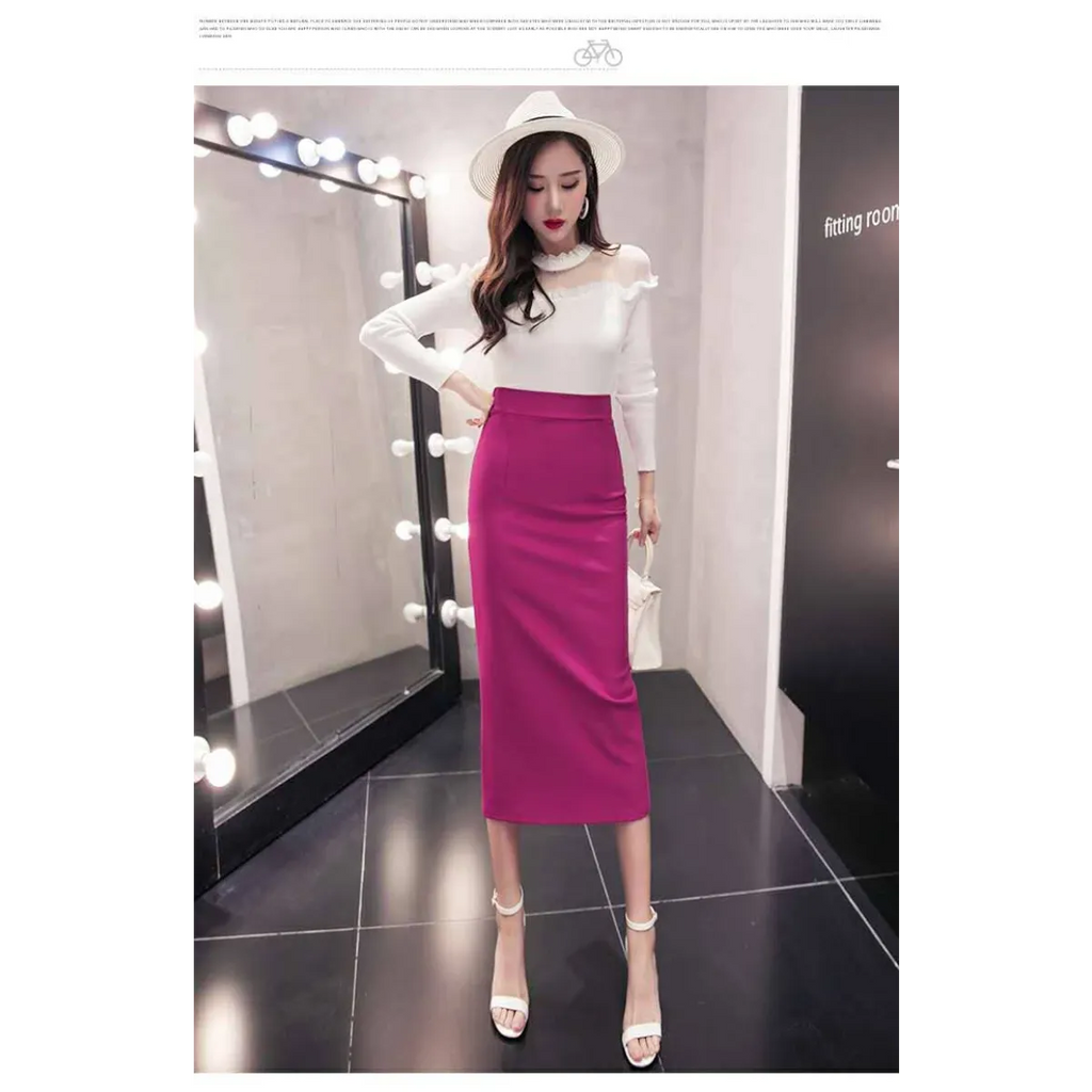 Korean Slim Stretch Pencil Skirts