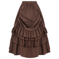 Layered Steampunk Skirt – Victorian Ruffles Cosplay Gothic
