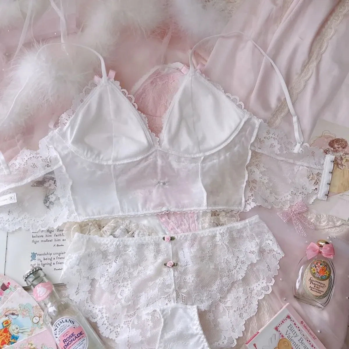 Sweet Lace Bow Lingerie Set