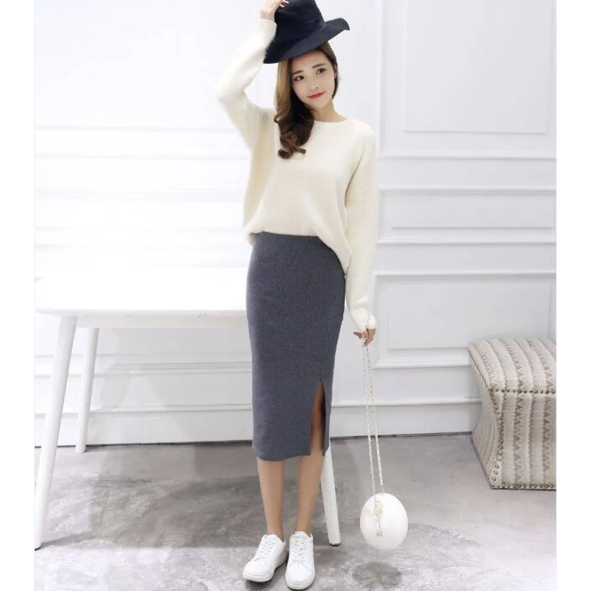 Long Midi Pencil Skirts