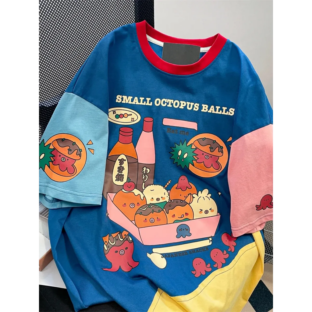 Harajuku Cartoon T-shirt Loose Fit