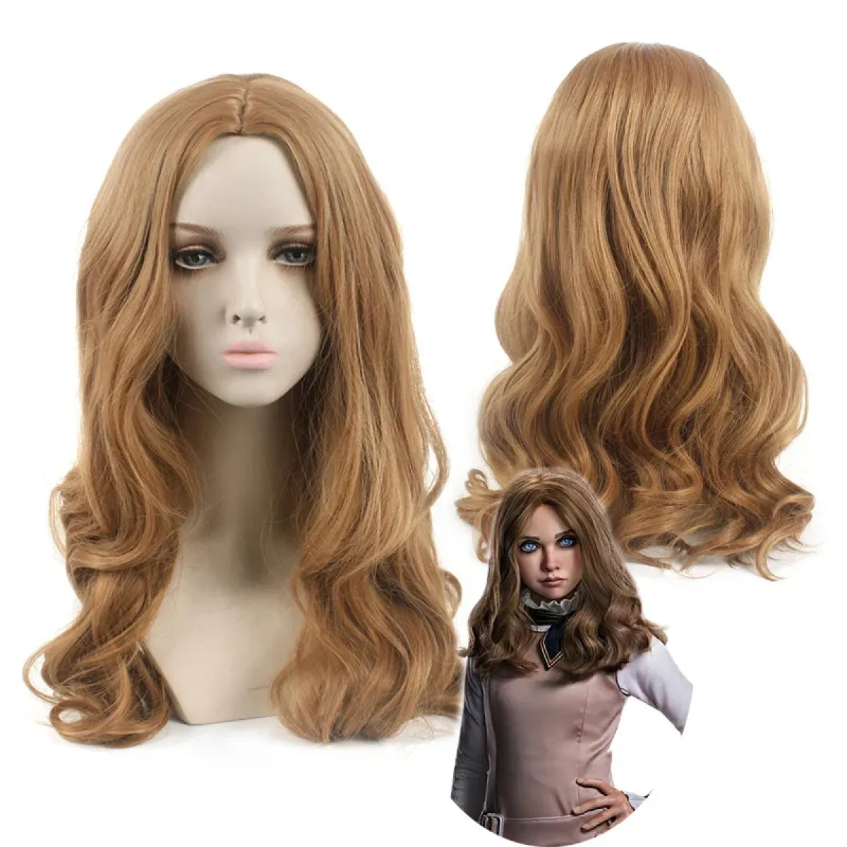 M3GAN 2.0 Cosplay Dress – Brown Uniform Set for Women & Girls
