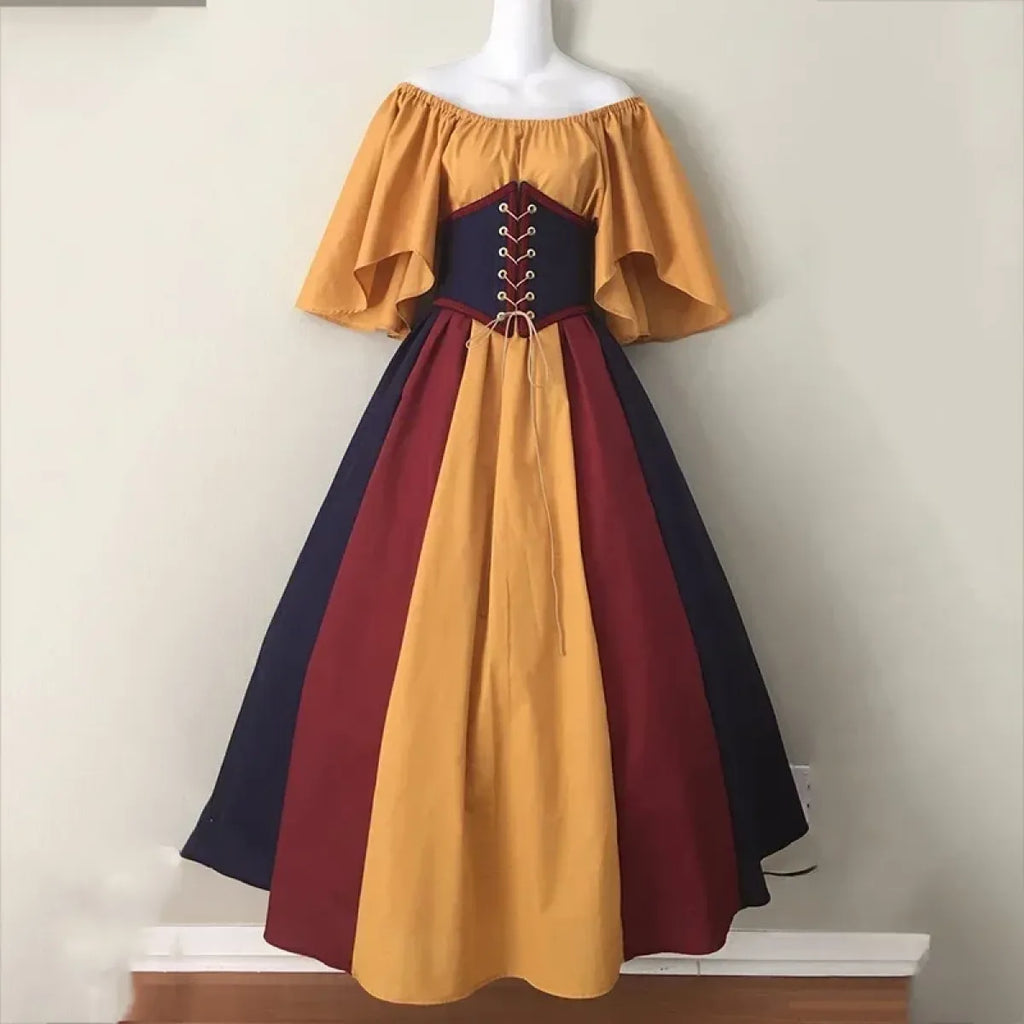 Medieval Renaissance Dress – Corset Gown, Plus Size Cosplay