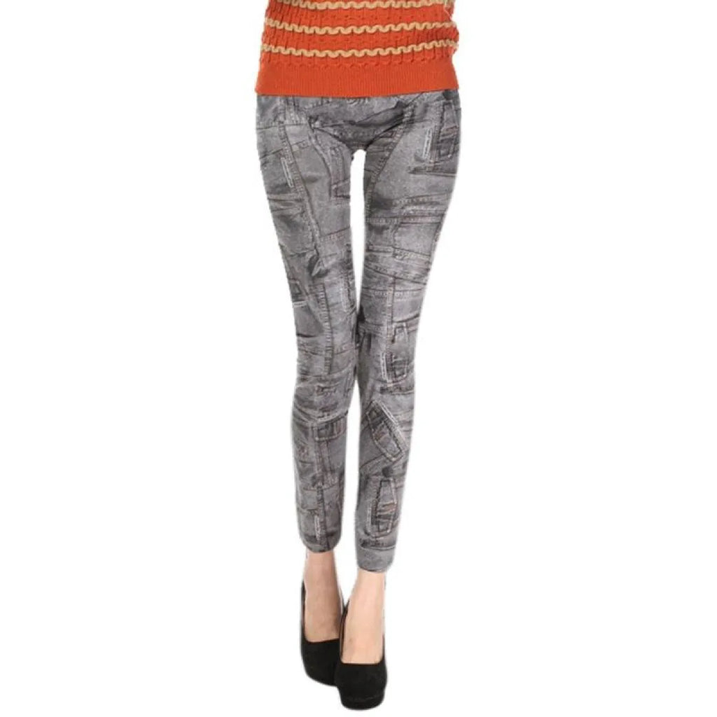 Women's Skinny Mid Waist Jeans