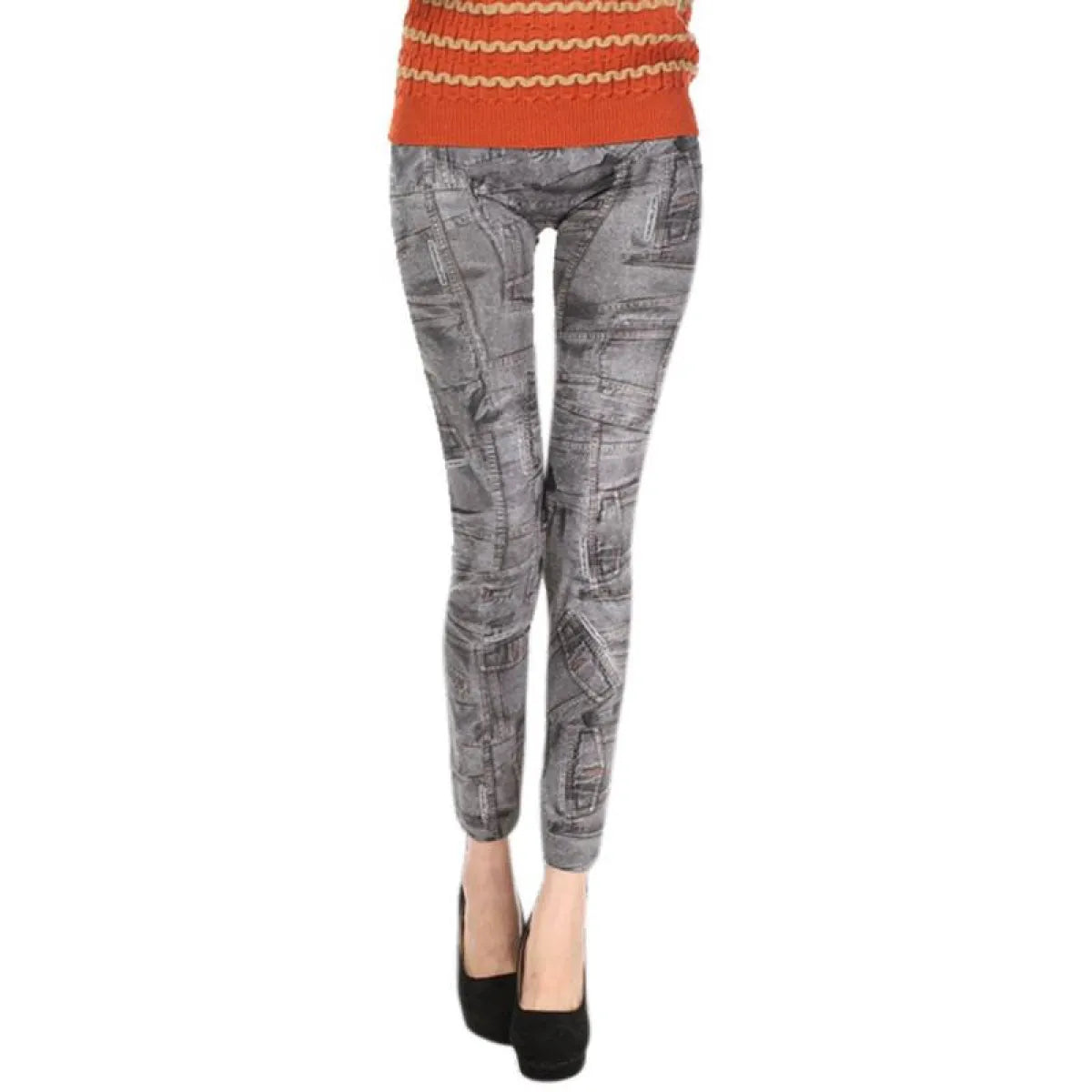 Women's Skinny Mid Waist Jeans