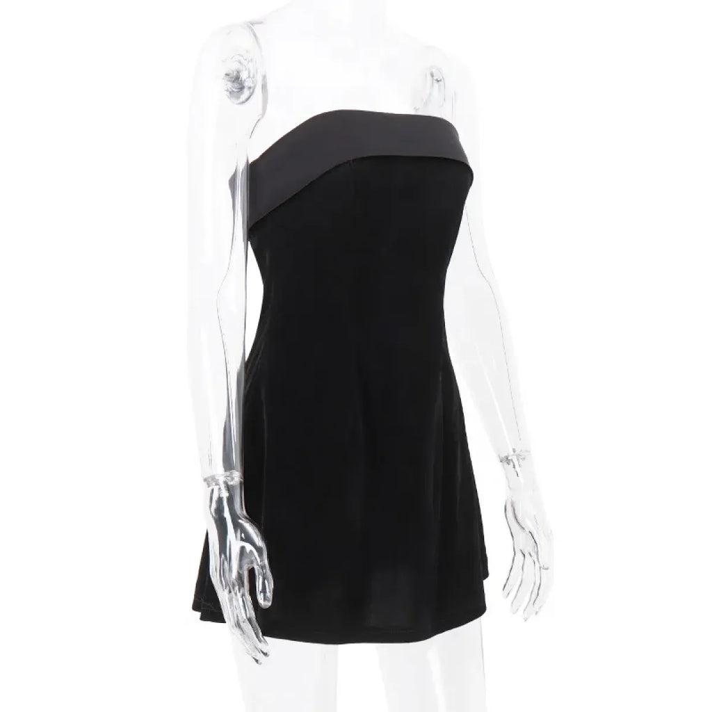 Elegant Velvet Mini Dress